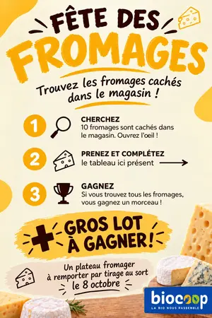 JEU: Chasse aux fromages